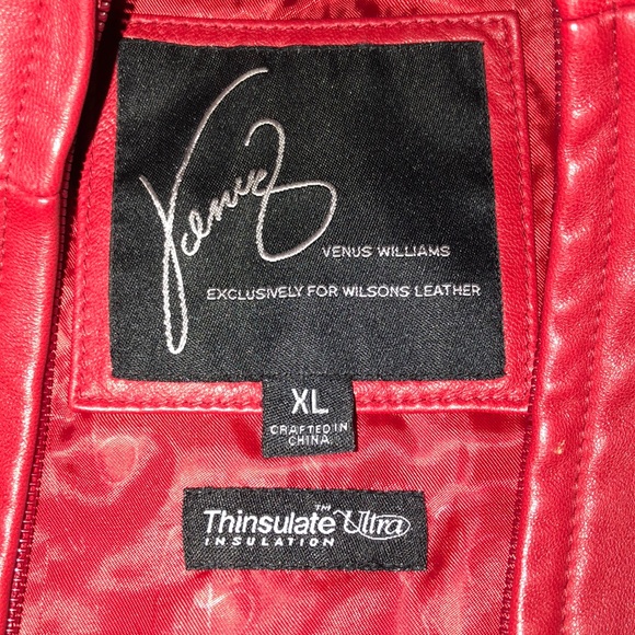 Venus Williams Red Leather jacket - Picture 5 of 7